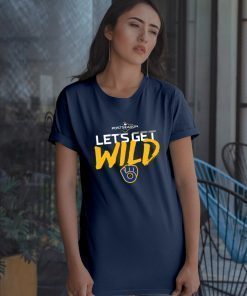 USA Let's Get Wild Milwaukee Brewers Tee Shirt