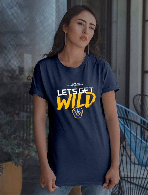 USA Let's Get Wild Milwaukee Brewers Tee Shirt