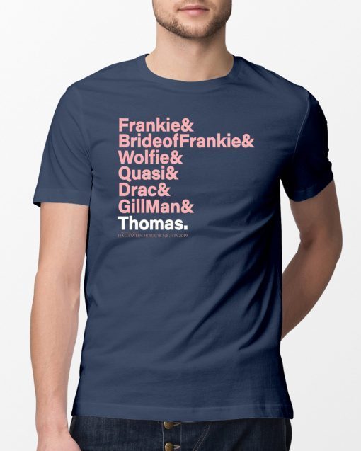 Frankie Bride Of Frankie Wolfie Quasi Drac Gillman Thomas Shirts