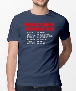 Bill’s Plan America’s Worst nightmare Tour Brady Goat White Sweetfeet Edelman The Squirrel 2019 T-Shirt