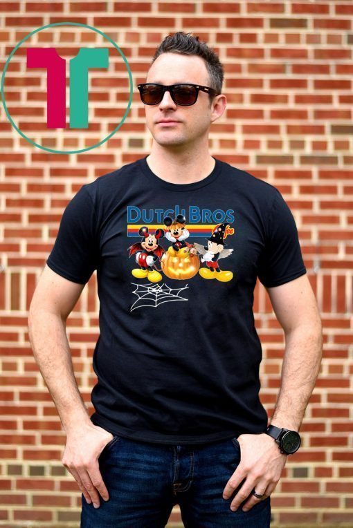 Dutch Bros Mickey Halloween Unisex Tee Shirt