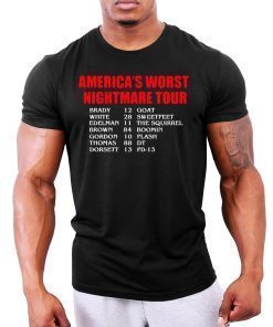 Bill’s Plan America’s Worst nightmare Tour Brady Goat White Sweetfeet Edelman The Squirrel 2019 T-Shirt