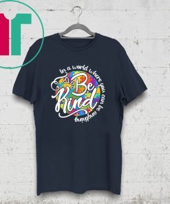 In A World Where You Can Be Anything Be Kind Autism Meaningful Gift Tee Shirt