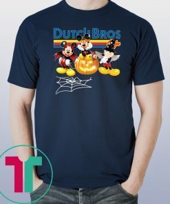 Dutch Bros Mickey Halloween Unisex Tee Shirt