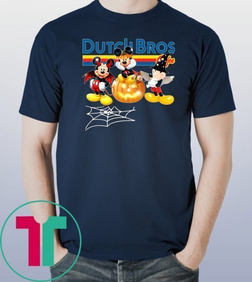 Dutch Bros Mickey Halloween Unisex Tee Shirt