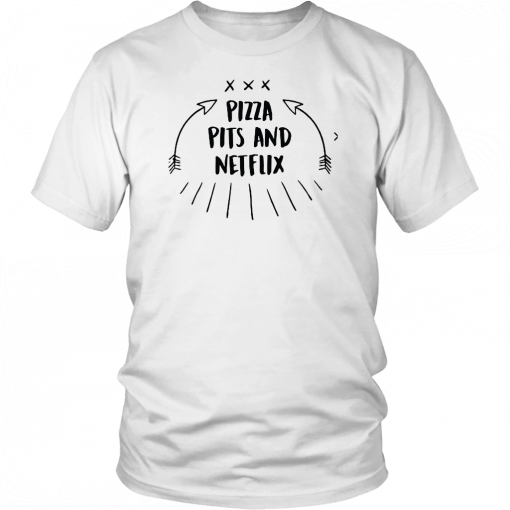 Mens Pizza Pits and Netflix Tee Shirt