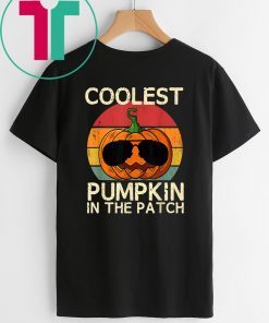 Kids Coolest Pumpkin In The Patch Halloween Costume Boys 2019 T-Shirt