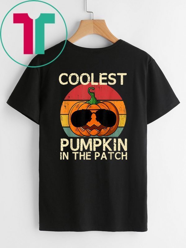 Kids Coolest Pumpkin In The Patch Halloween Costume Boys 2019 T-Shirt