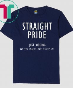 Straight pride just kidding can you imagine holy fucking shit T-Shirt
