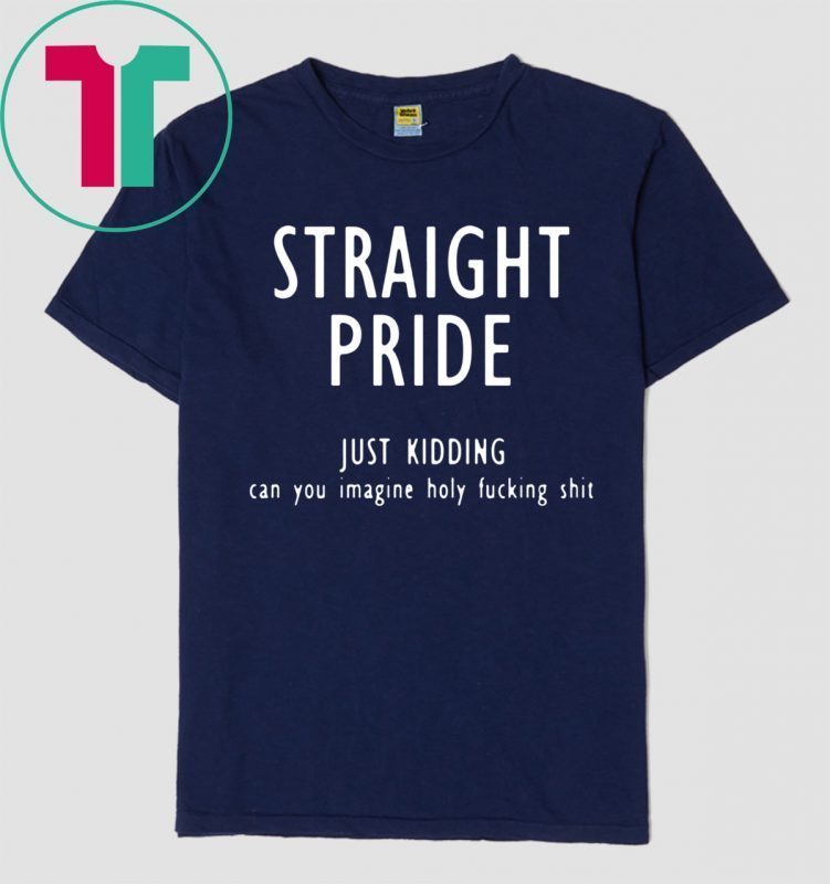 Straight pride just kidding can you imagine holy fucking shit T-Shirt