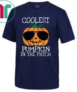 oolest Pumpkin In The Patch Halloween Costume Boys Gift Tee Shirt