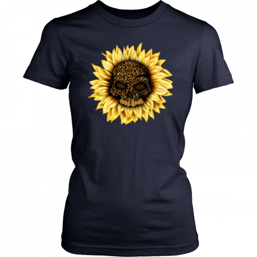 leopard sunflower Funny T-Shirt