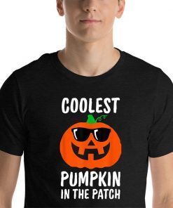 Coolest Pumpkin in the Patch, Halloween Costume Boys Girls Unisex T-Shirt