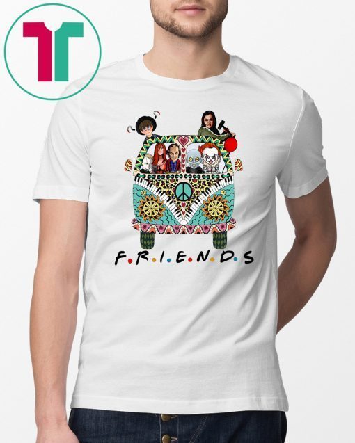 Hippie car friends movie horror movie characters Tee Shirt