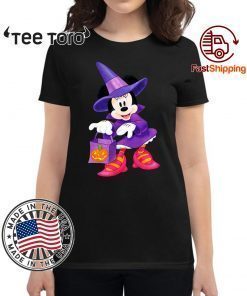 Nice Disney Halloween Minnie Mouse Trick or Treating Unisex T-Shirt