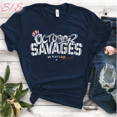 Yankees Savages Hunt Rings In October Tee Shirt