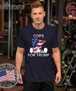 Cops for Trump in 2020 Tee Shirt gift for a Police Officer