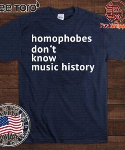 Homophobes Don’t Music History Unisex T-Shirt