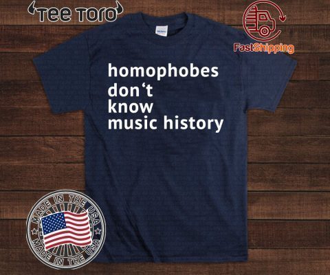 Homophobes Don’t Music History Unisex T-Shirt