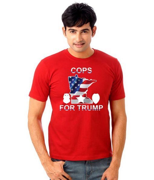 Cops For Trump Minnesota American Flag 2020 Tee Shirt