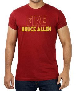 FIRE BRUCE ALLEN Washington Redskins Tee Shirt