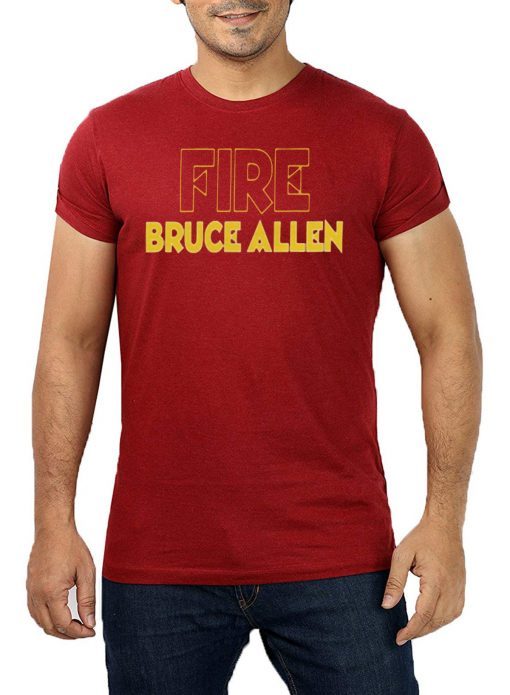 FIRE BRUCE ALLEN Washington Redskins Tee Shirt