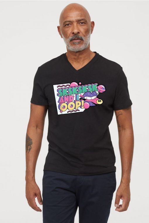 SKSKSKSK And I Oop! Trending Internet Meme Quote Classic T-Shirt