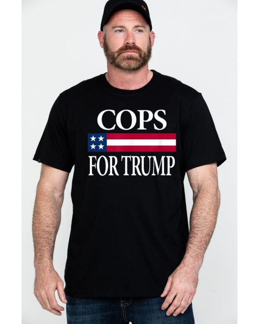 Cops For Trump Minneapolis Police Union USA Flag Gift 2019 T-Shirt