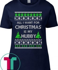 All I Want For Christmas Is My Hubby Tee Shirt