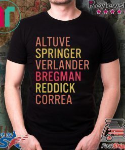 Altuve Springer Verlander Bregman Bregman Reddick Correa Astros T-Shirts