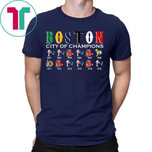 Boston City of Champions Tee Shirt