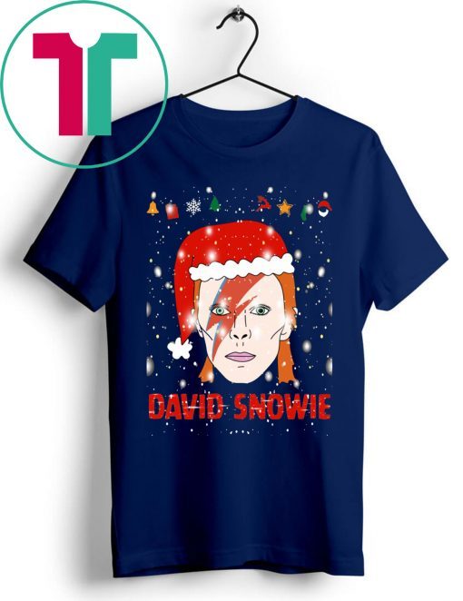 David Snowie Funny Christmas Tee Shirt