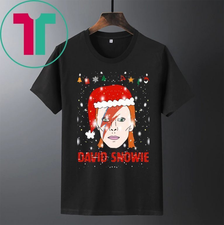 David Snowie Funny Christmas Tee Shirt