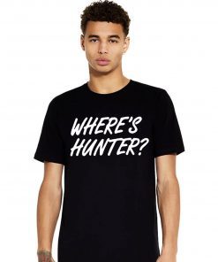 Font Back Trump Where Hunter Tee Shirt