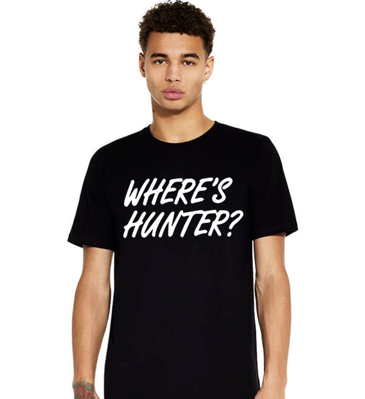 Font Back Trump Where Hunter Tee Shirt