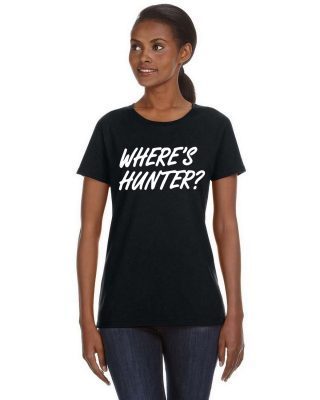 Font Back Trump Where Hunter Tee Shirt