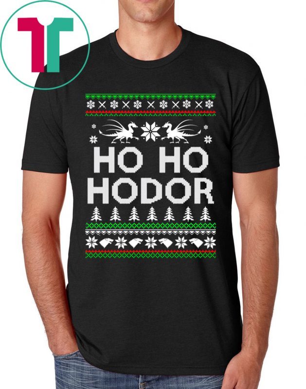 Game of throne HO HO Hodor Christmas 2020 T-Shirt