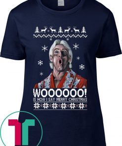 Green Ric Flair Woo Christmas Tee Shirt