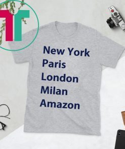 HEIDI KLUM NEW YORK PARIS LONDON MILAN AMAZON TEE SHIRT