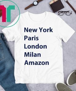 HEIDI KLUM NEW YORK PARIS LONDON MILAN AMAZON TEE SHIRT