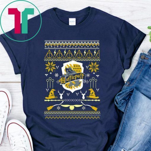 Harry Potter Hufflepuff Ugly Christmas Tee Shirt