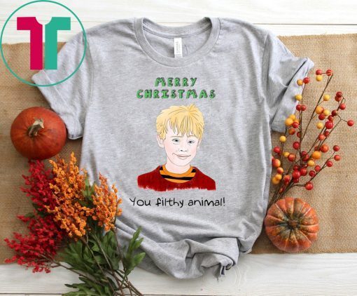 Home Alone You Filthy Animal Christmas Tee Shirt