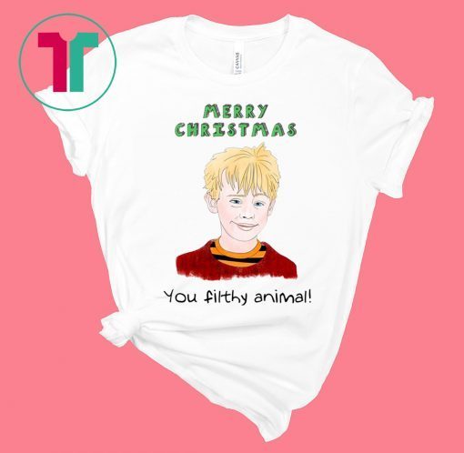 Home Alone You Filthy Animal Christmas Tee Shirt