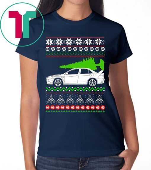 Christmas Mitsubishi Lancer Evo Tee Shirt