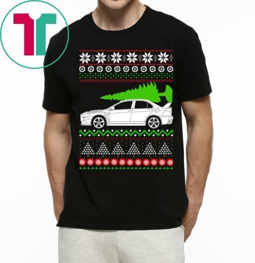 Christmas Mitsubishi Lancer Evo Tee Shirt