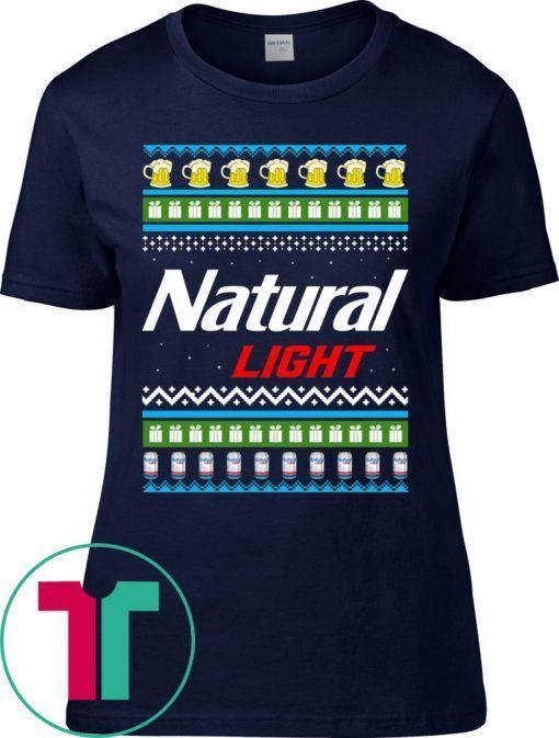 Natural Light Christmas Tee Shirt