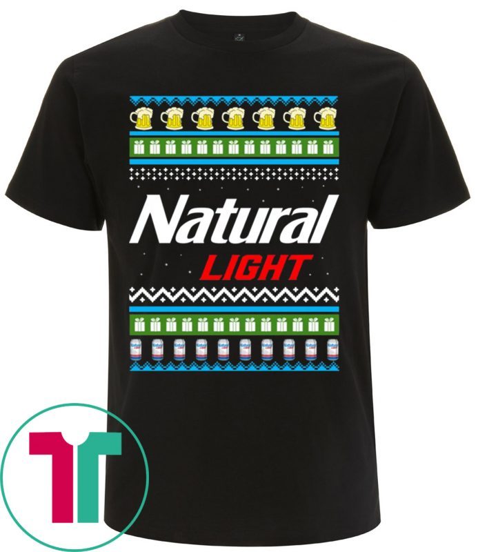 Natural Light Christmas Tee Shirt