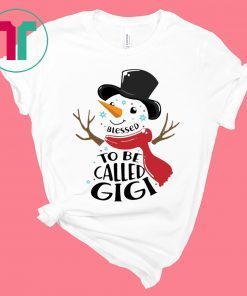 SNOWMAN BLESSED TO BE CALLED GIGI T-SHIRTS