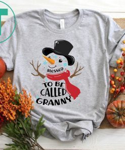 SNOWMAN BLESSED TO BE CALLED GRANNY TEE SHIRT