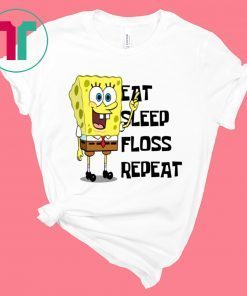 Spongebob Eat Sleep Float Repeat Tee Shirt